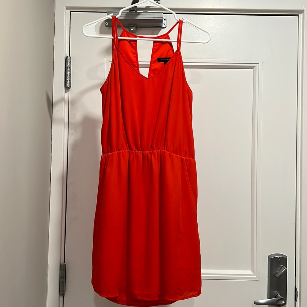 Red Banana Republic dress size 8